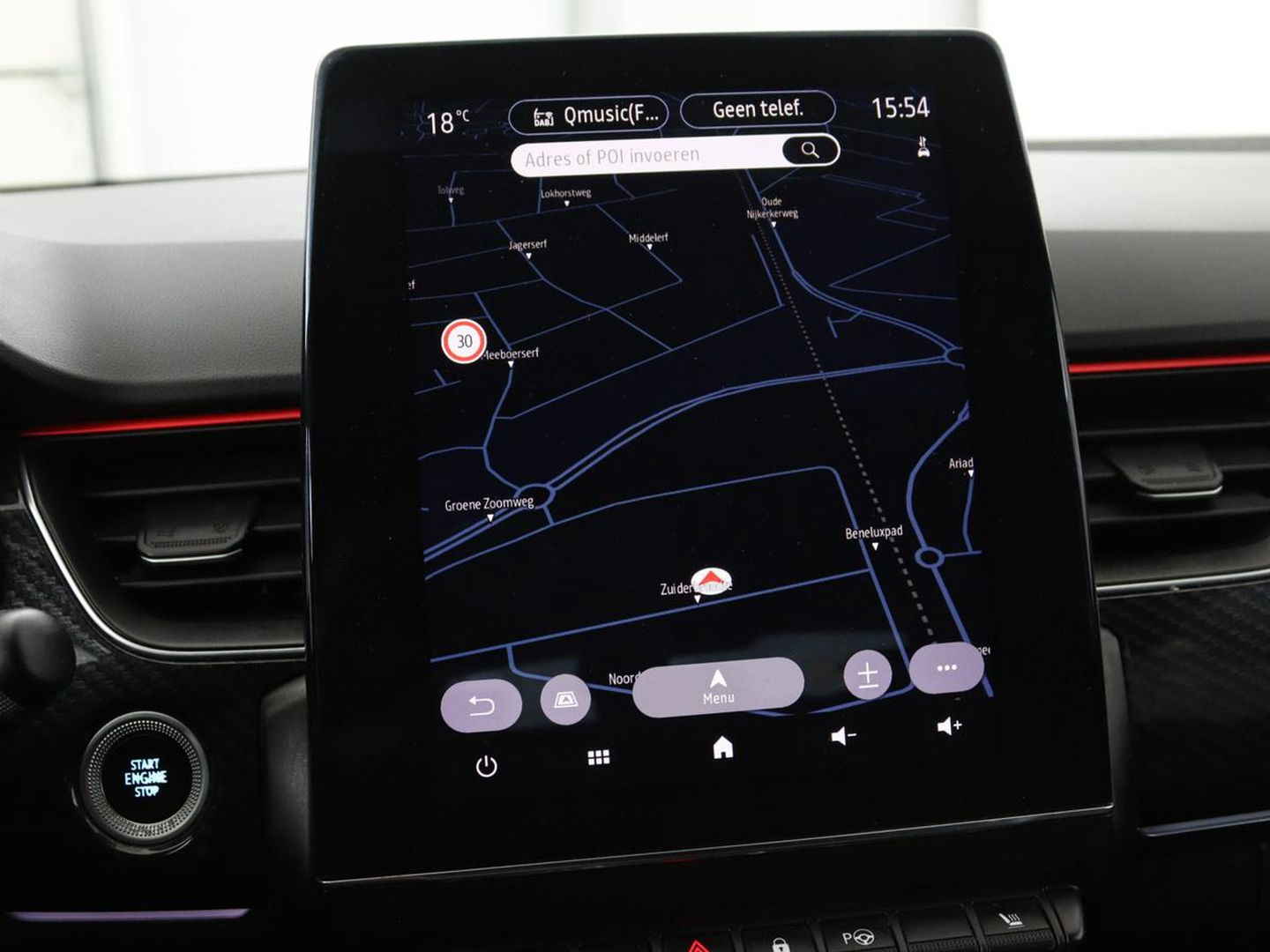 Renault Arkana 1.6 E-Tech Hybrid 145 R.S. Line | Leder/Alcantara | Stoel & stuurverwarming | Adaptive cruise | Camera | BOSE Sound | Carplay | Sfeerverlichting | Full LED | Keyless | Navigatie | Climate control