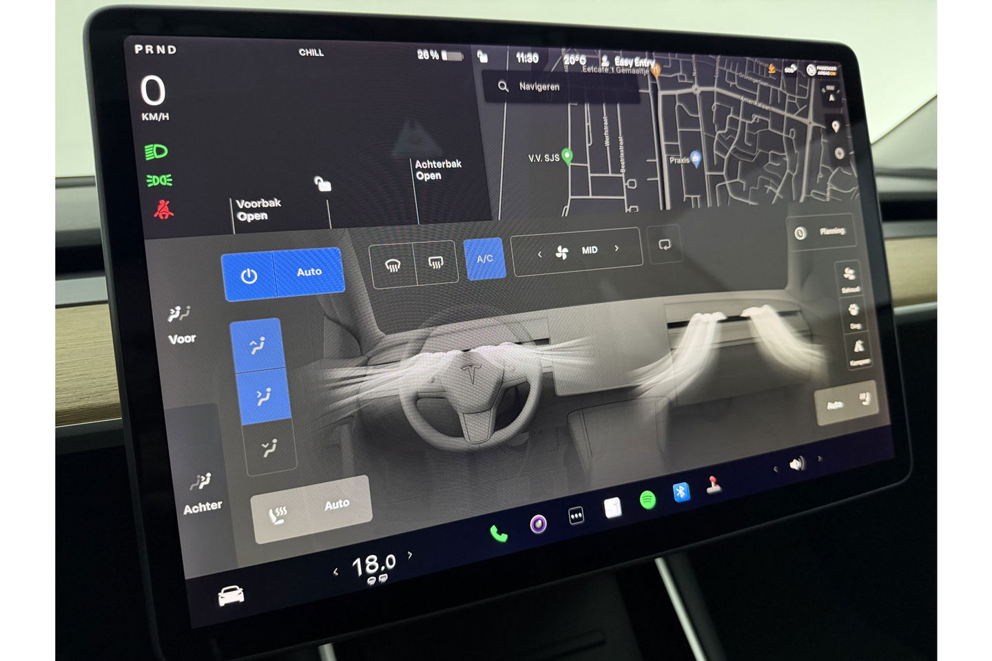 Tesla Model 3 Standard RWD Plus 60 kWh 238PK Autopilot Camera LED Pano Memory Clima Cruise Leder Navi PDC 18''LMV