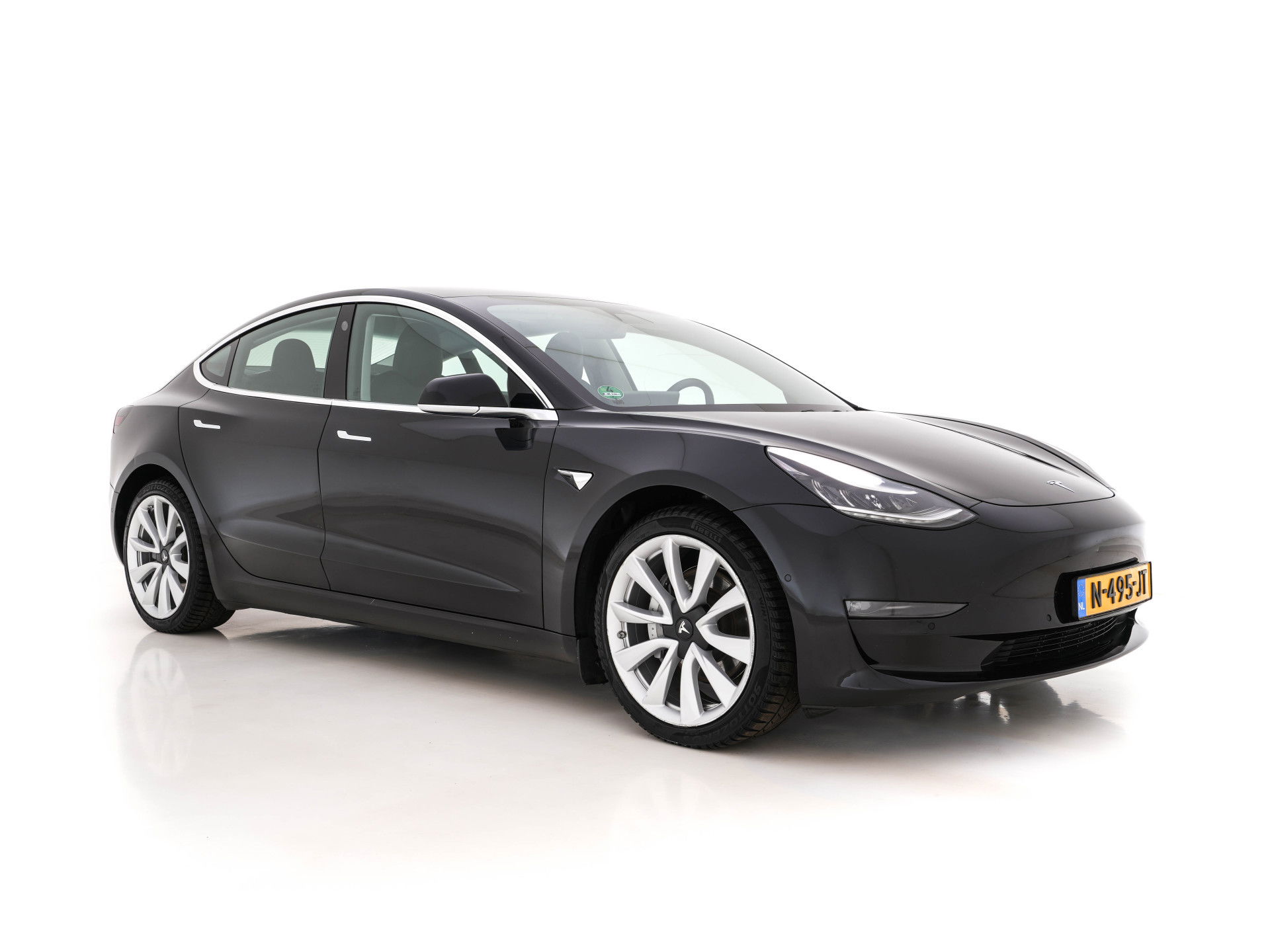 Tesla Model 3 Long Range AWD 75 kWh [ 3-Fase ] (INCL-BTW) Aut. *PANO | AUTO-PILOT | FULL-LEATHER | KEYLESS | FULL-LED | MEMORY-PACK | SURROUND-VIEW | DAB | CARPLAY | DIGI-COCKPIT | LANE-ASSIST | COMFORT-SEATS | 19"ALU*