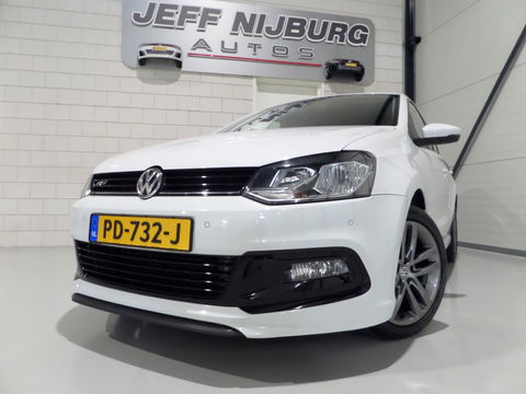 Volkswagen Polo 1.2 TSI R-Line "Origineel NL!" Apple-Carplay Leer Navigatie Bluetooth Parkeersens, van 2e eigenaar in nieuwstaat!