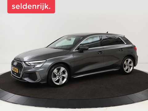 Audi A3 30 TFSI S edition | Carplay | Trekhaak | Sportstoelen | Navigatie | Virtual Cockpit | Half leder | Full LED | Climate control | Cruise control | Getint glas