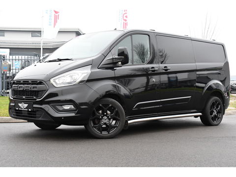 Ford Transit Custom 300 2.0 TDCI L2H1 DC Black Edition Camera, Adaptieve Cruise, 170Pk, Carplay, Automaat, Leder, Multimedia, Sensoren, 2 x Schuifdeur, UNIEK!