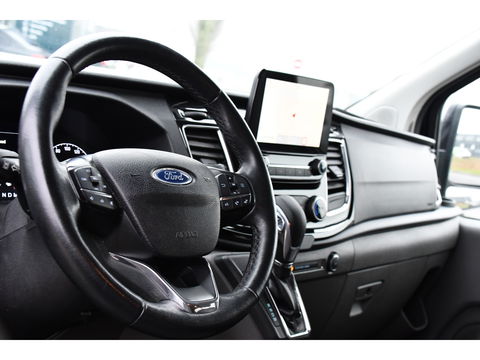 Ford Transit Custom 300 2.0 TDCI L2H1 DC Black Edition Camera, Adaptieve Cruise, 170Pk, Carplay, Automaat, Leder, Multimedia, Sensoren, 2 x Schuifdeur, UNIEK!