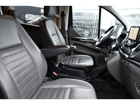 Ford Transit Custom 300 2.0 TDCI L2H1 DC Black Edition Camera, Adaptieve Cruise, 170Pk, Carplay, Automaat, Leder, Multimedia, Sensoren, 2 x Schuifdeur, UNIEK!
