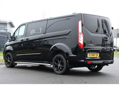 Ford Transit Custom 300 2.0 TDCI L2H1 DC Black Edition Camera, Adaptieve Cruise, 170Pk, Carplay, Automaat, Leder, Multimedia, Sensoren, 2 x Schuifdeur, UNIEK!