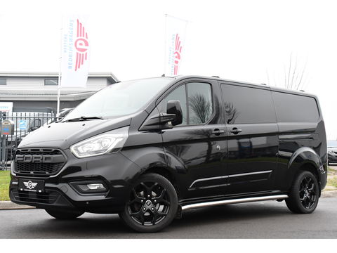 Ford Transit Custom 300 2.0 TDCI L2H1 DC Black Edition Camera, Adaptieve Cruise, 170Pk, Carplay, Automaat, Leder, Multimedia, Sensoren, 2 x Schuifdeur, UNIEK!