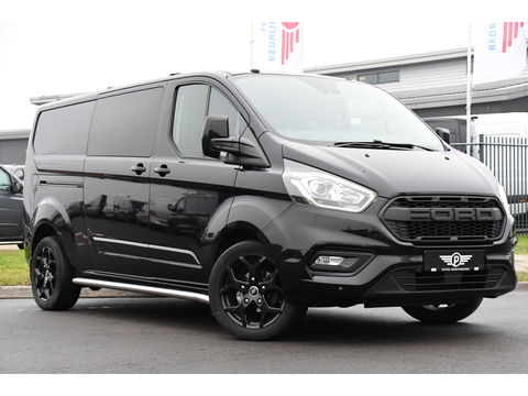 Ford Transit Custom 300 2.0 TDCI L2H1 DC Black Edition Camera, Adaptieve Cruise, 170Pk, Carplay, Automaat, Leder, Multimedia, Sensoren, 2 x Schuifdeur, UNIEK!