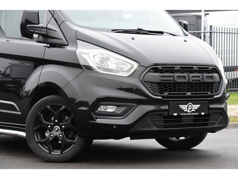 Ford Transit Custom 300 2.0 TDCI L2H1 DC Black Edition Camera, Adaptieve Cruise, 170Pk, Carplay, Automaat, Leder, Multimedia, Sensoren, 2 x Schuifdeur, UNIEK!