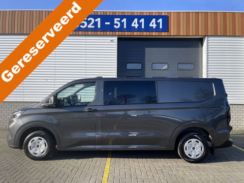 Ford Transit Custom 340 2.0 TDCI L2H1 Trend DC 6 persoons / NIEUW / bpm vrij / rijklaar € 39.950 ex btw / lease vanaf € 715 / direct leverbaar / airco / cruise / apple carplay / camera / magnetic grey metallic