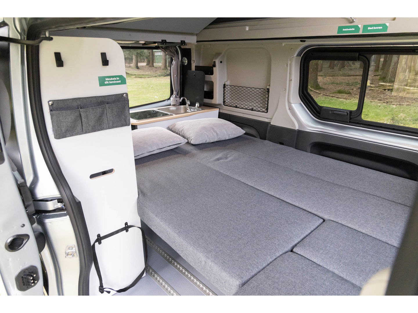 Renault Trafic AntilopeVan Flex Confort PLUS 2.0 Blue 150 EDC L1H1 | Hefdak | 4 zits | Luifel + tent | 2x 2 pers. bed | Fietsendrager