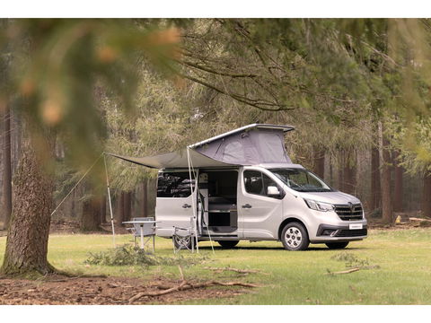 Renault Trafic AntilopeVan Flex PLUS 2.0 Blue 130 L1H1 | Hefdak | 4 zits | Luifel + tent | Fietsendrager | Zonnepaneel