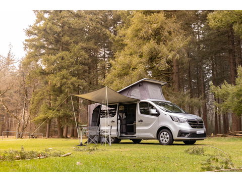 Renault Trafic AntilopeVan Flex PLUS 2.0 Blue 130 L1H1 | Hefdak | 4 zits | Luifel + tent | Fietsendrager | Zonnepaneel