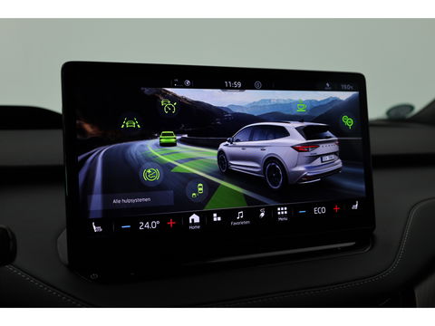 Škoda Enyaq iV 80 Sportline | Crystal Light | HUD | Travel Assist | Camera | Stoel- Stuurverw.