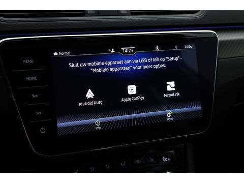 Škoda Superb Combi 1.4 TSI iV Sportline Business PHEV 218pk | Trekgewicht 1600 kg | Adapt. Cruise | Dodehoek det. | 19"