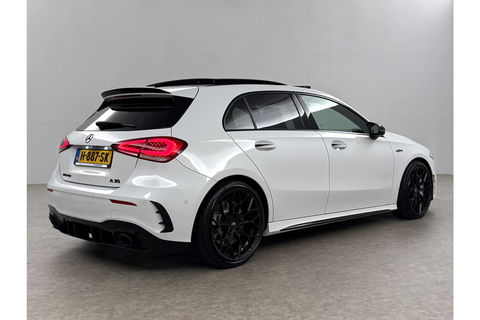 Mercedes-Benz A-Klasse AMG 35 4MATIC | 306PK | Performance Seats | Pano | Burmester-Audio | Sfeerverl LED Virtual Camera Memory Carplay Clima Cruise 19"LMV Navi PDC