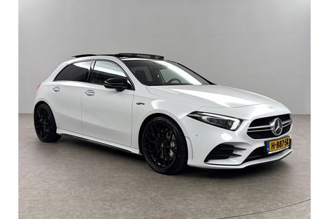 Mercedes-Benz A-Klasse AMG 35 4MATIC | 306PK | Performance Seats | Pano | Burmester-Audio | Sfeerverl LED Virtual Camera Memory Carplay Clima Cruise 19"LMV Navi PDC