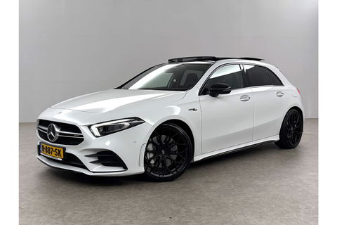 Mercedes-Benz A-Klasse AMG 35 4MATIC | 306PK | Performance Seats | Pano | Burmester-Audio | Sfeerverl LED Virtual Camera Memory Carplay Clima Cruise 19"LMV Navi PDC