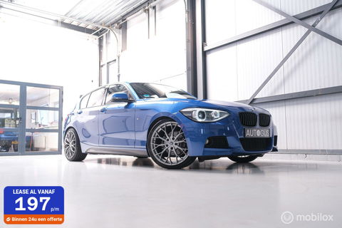 BMW 1-serie 116i M Sport | Estoril blue | Alcantara | LED | M performance | unieke auto | NAP orig NL | Trekhaak | 19 inch |