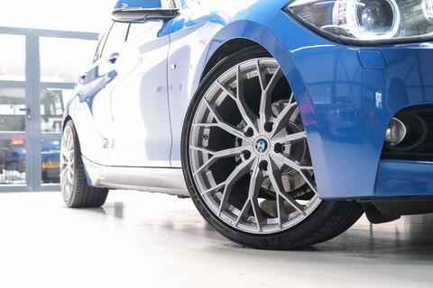 BMW 1-serie 116i M Sport | Estoril blue | Alcantara | LED | M performance | unieke auto | NAP orig NL | Trekhaak | 19 inch |