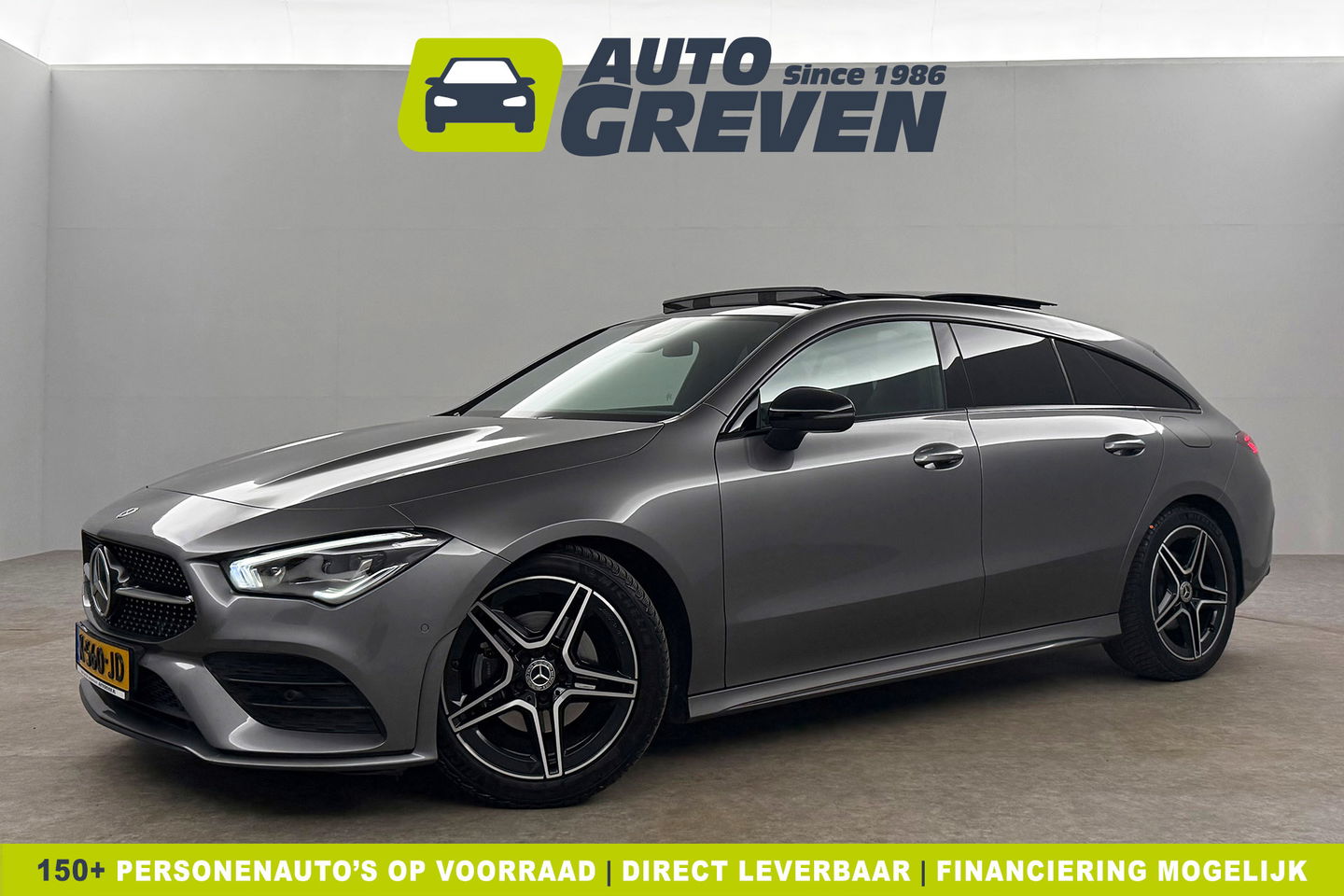 Mercedes-Benz CLA-Klasse 180 AMG Pano LED Sfeerverl. Camera Memory Carplay Virtual Clima Cruise Navi PDC 18''LMV