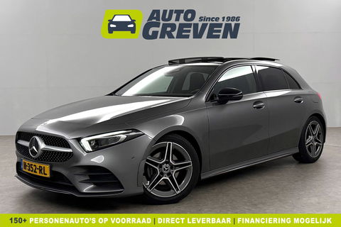 Mercedes-Benz A-Klasse 180 AMG Night Pakket Pano Multibeam LED Sfeerverl. Virtual Burmester Memory Seat Camera Cruise Clima 18"LMV Navi PDC
