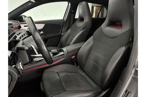 Mercedes-Benz A-Klasse 180 AMG Night Pakket Pano Multibeam LED Sfeerverl. Virtual Burmester Memory Seat Camera Cruise Clima 18"LMV Navi PDC