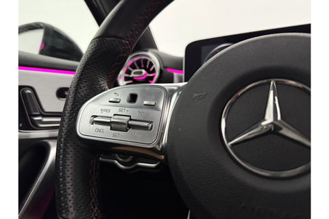 Mercedes-Benz A-Klasse 180 AMG Night Pakket Pano Multibeam LED Sfeerverl. Virtual Burmester Memory Seat Camera Cruise Clima 18"LMV Navi PDC