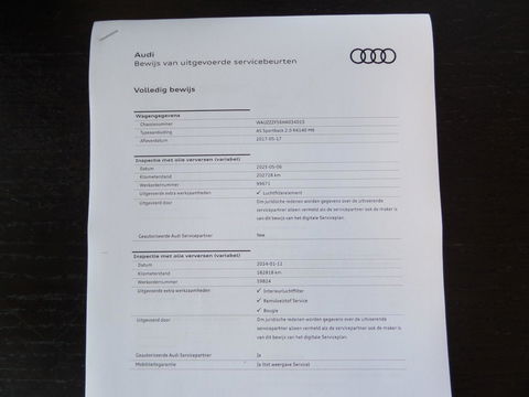 Audi A5 Sportback 2.0 TFSI Sport Pro Line S Full-LED Virtual-cockpit Stoelverwarming Cruise, van 2e eigenaar in UNIEK mooie staat!