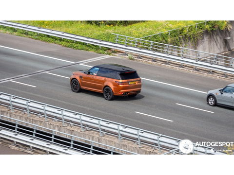 Land Rover Range Rover Sport 5.0 V8 576PK SC SVR SVO / Quicksilver RVS / Alcantara / carbon