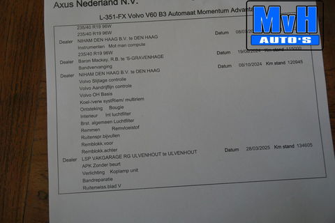 Volvo V60 2.0 B3 Momentum Advantage|STOEL/STUUR.VERW|LEER|NAP