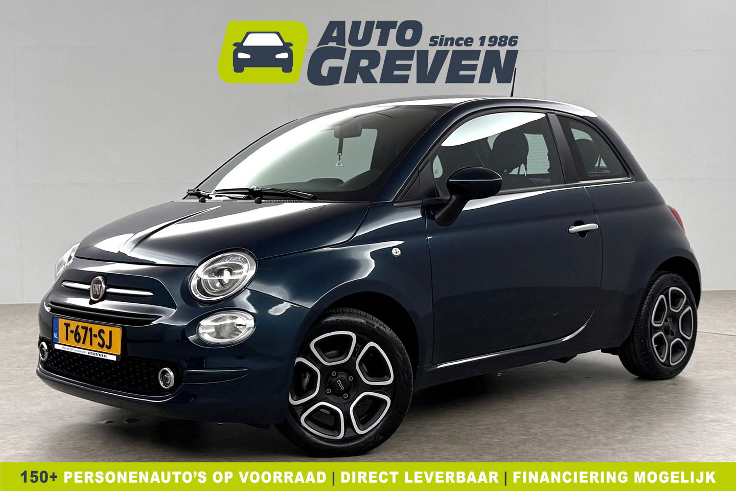 Fiat 500 1.0 Hybrid Club LED Carplay Clima Parkeersensoren 15"LMV