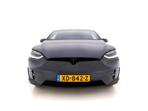 Tesla Model X 100D AWD [ 3-Fase ] (INCL-BTW) *PANO-WINDOW | AUTO-PILOT | NAPPA-FULL-LEATHER | TOWBAR | NAVI-FULLMAP | FULL-LED | AIR-SUSPENSION | DIGI-COCKPIT | KEYLESS | CAMERA | DAB+ | SPORT-SEATS | LANE-ASSIST | 20"ALU*