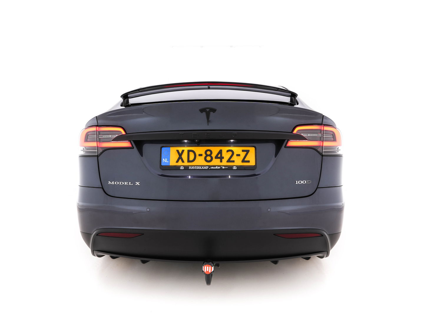 Tesla Model X 100D AWD [ 3-Fase ] (INCL-BTW) *PANO-WINDOW | AUTO-PILOT | NAPPA-FULL-LEATHER | TOWBAR | NAVI-FULLMAP | FULL-LED | AIR-SUSPENSION | DIGI-COCKPIT | KEYLESS | CAMERA | DAB+ | SPORT-SEATS | LANE-ASSIST | 20"ALU*