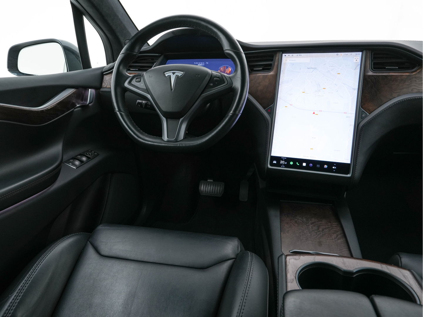 Tesla Model X 100D AWD [ 3-Fase ] (INCL-BTW) *PANO-WINDOW | AUTO-PILOT | NAPPA-FULL-LEATHER | TOWBAR | NAVI-FULLMAP | FULL-LED | AIR-SUSPENSION | DIGI-COCKPIT | KEYLESS | CAMERA | DAB+ | SPORT-SEATS | LANE-ASSIST | 20"ALU*