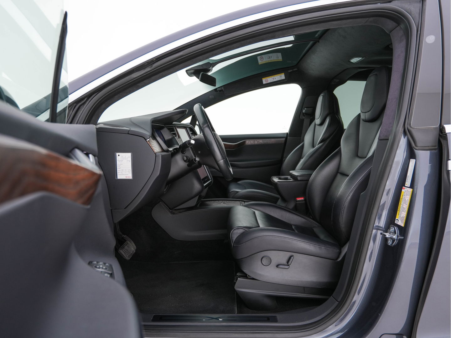 Tesla Model X 100D AWD [ 3-Fase ] Aut. *PANO-WINDOW | AUTO-PILOT | FULL-LEATHER | TOWBAR | CCS-FASTLOADER | NAVI-FULLMAP | FULL-LED | AIR-SUSPENSION | DIGI-COCKPIT | KEYLESS | CAMERA | DAB+ | HEATED-COMFORT-SEATS | 20''ALU*