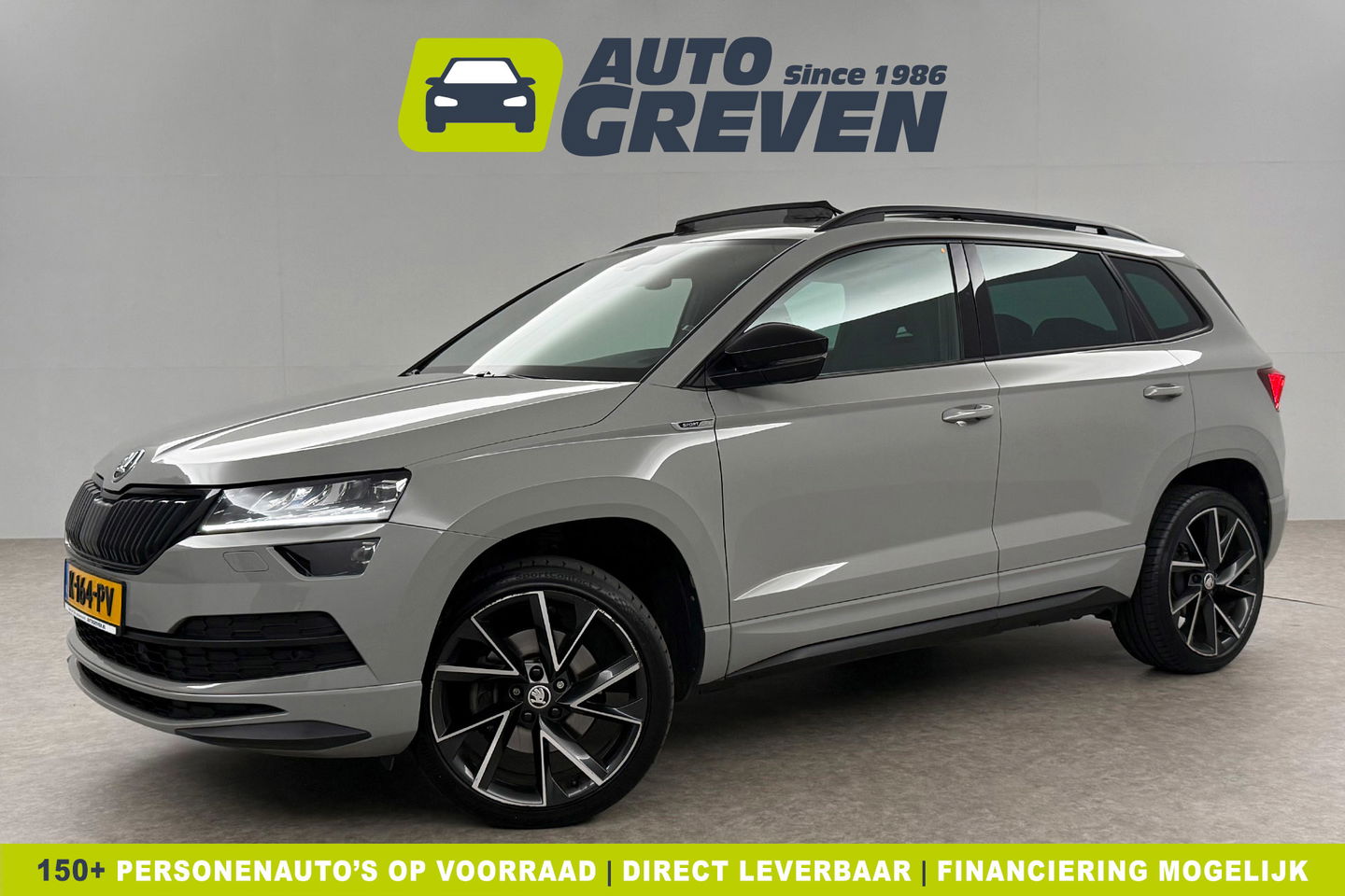 Škoda Karoq 1.5 TSI ACT 150PK Sportline DSG Pano LED Sfeer Trekhaak Virtual Canton-Audio Camera Carplay Cruise Clima Navi 19"LMV