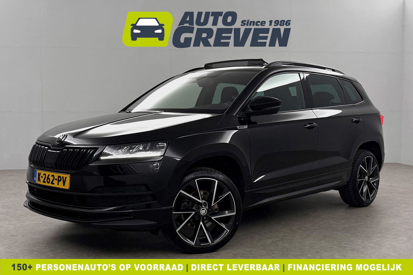 Škoda Karoq 1.5 TSI ACT 150PK Sportline DSG Pano Sfeer Trekhaak LED Virtual Camera Carplay Clima Cruise Navi PDC 19"LMV