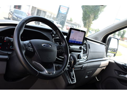 Ford Transit Custom 300 2.0 TDCI L2H1 DC Black Edition Camera, Adaptieve Cruise, 170Pk, Carplay, Xenon, Automaat, Leder, Multimedia, Sensoren, 2 x Schuifdeur, UNIEK!