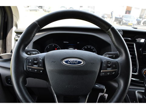 Ford Transit Custom 300 2.0 TDCI L2H1 DC Black Edition Camera, Adaptieve Cruise, 170Pk, Carplay, Xenon, Automaat, Leder, Multimedia, Sensoren, 2 x Schuifdeur, UNIEK!