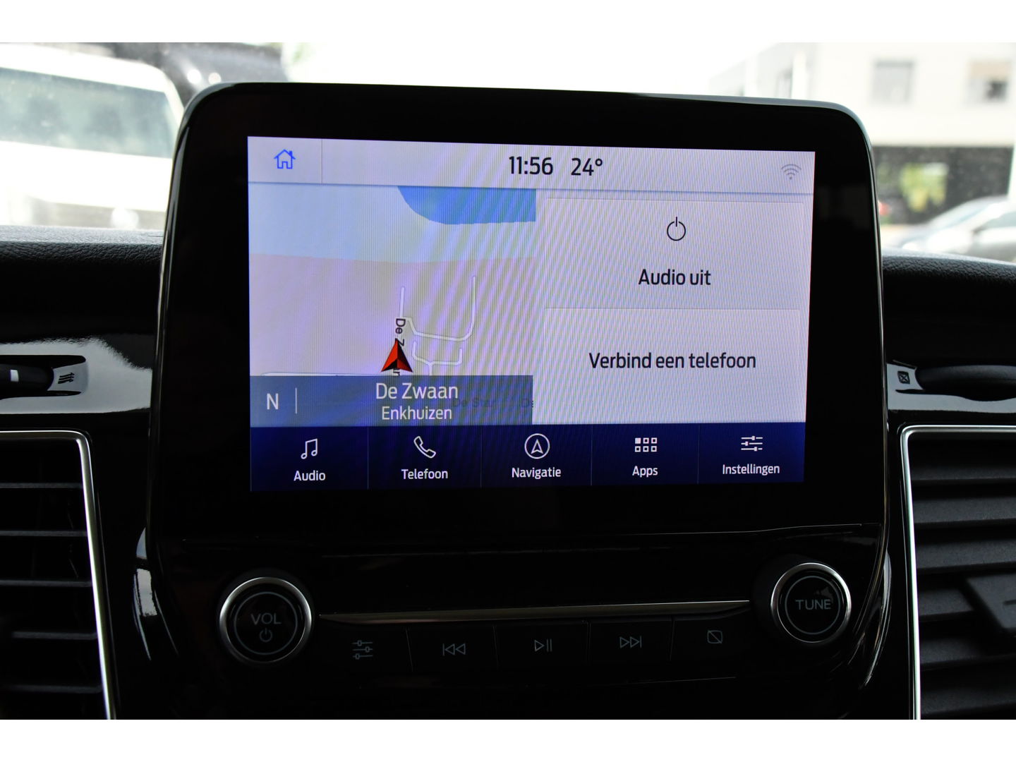 Ford Transit Custom 300 2.0 TDCI L2H1 DC Black Edition Camera, Adaptieve Cruise, 170Pk, Carplay, Xenon, Automaat, Leder, Multimedia, Sensoren, 2 x Schuifdeur, UNIEK!