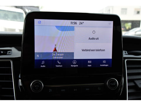 Ford Transit Custom 300 2.0 TDCI L2H1 DC Black Edition Camera, Adaptieve Cruise, 170Pk, Carplay, Xenon, Automaat, Leder, Multimedia, Sensoren, 2 x Schuifdeur, UNIEK!