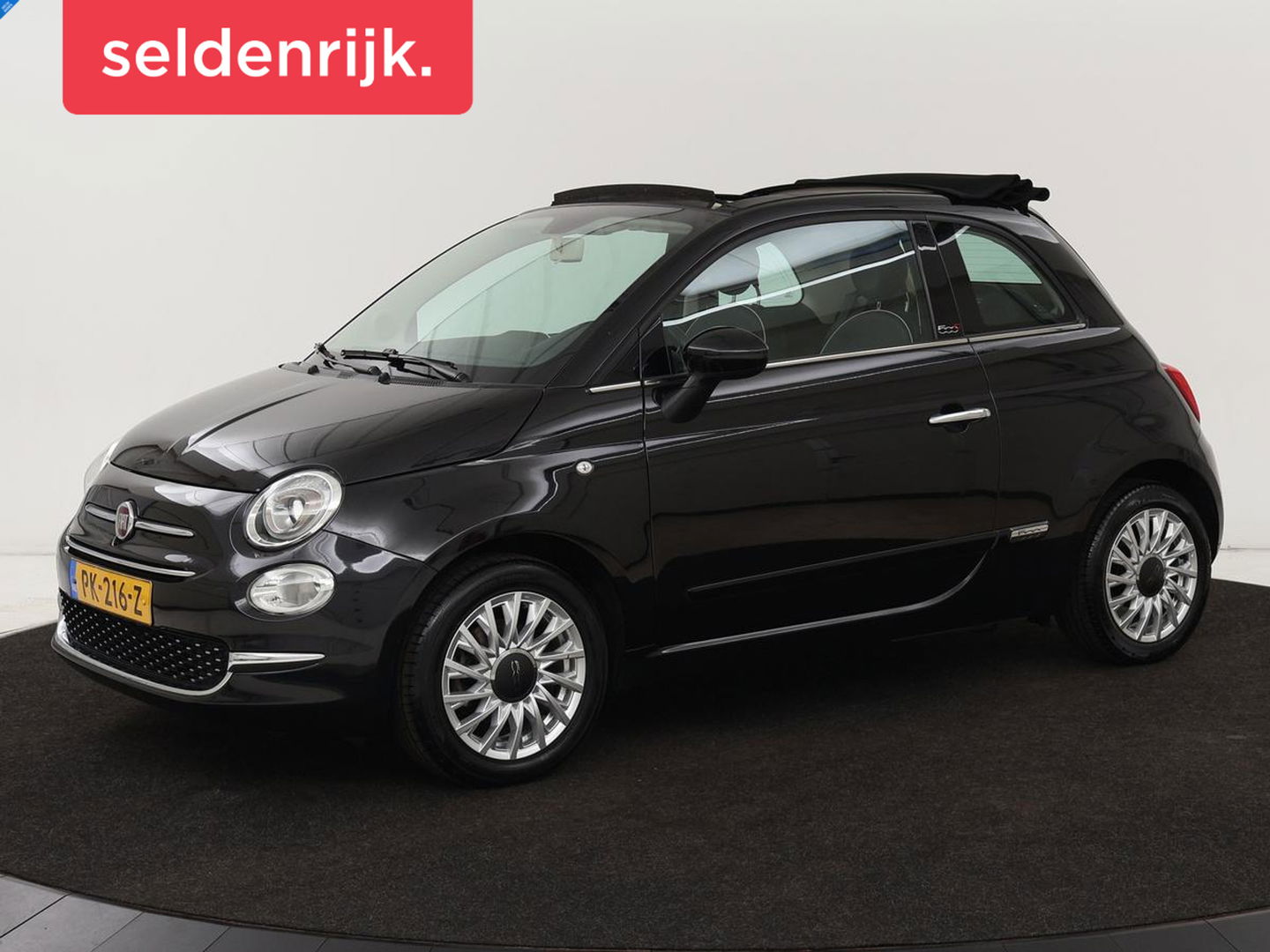 Fiat 500C 0.9 TwinAir Turbo Lounge | Cabrio | Vouwdak | Bleutooth | Cruise control | Airco | LMV 15 inch | DAB | Navigatie