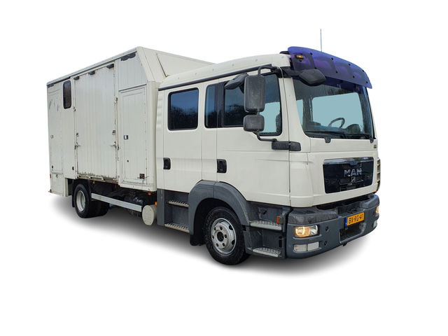 MAN TGL 8.180 (5-pers) - Aut. 4X2 BL EEV *PAARDEN (2) /HORSES (2) TRAILER* AUT. *PAARDEN TRAILER- PFERDETRANSPORTWAGEN - HORSES TRAILER* *lengte: 760cm l breedte:236cm l hoogte:325cm*