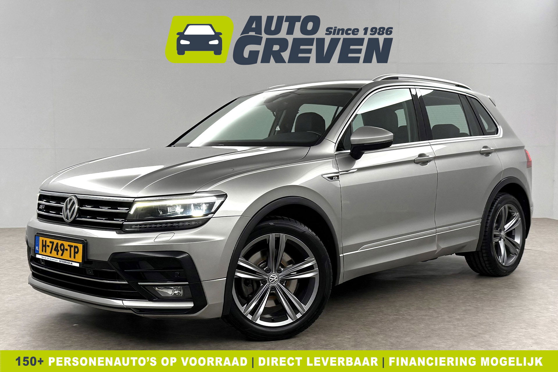 Volkswagen Tiguan 2.0 TSI 4Motion R-line DSG LED Memory Navigatie PDC Clima Cruise Leder 19"LMV