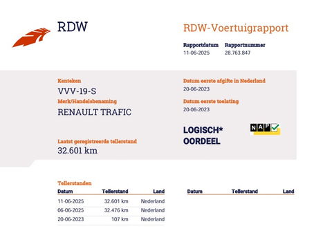 Renault Trafic 2.0 dC1 150pk Euro 6 L2 Lang DC 5 Pers - L&R Schuifdr - Apple Carplay