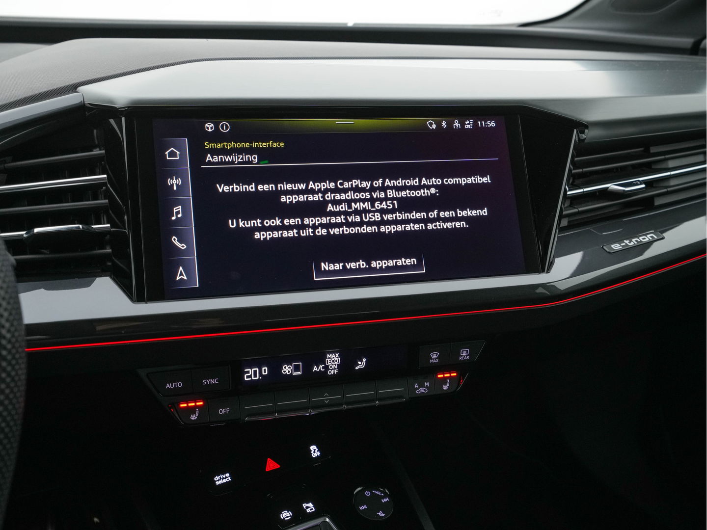 Audi Q4 e-tron 40 S edition 77 kWh S-Line-Sportpack [ 3-Fase ] (INCL-BTW) *HEAT-PUMP | LEATHER-FABRIC | MATRIX-LED | ADAPTIVE-CRUISE | AMBIENT-LIGHT | DIGI-COCKPIT | AUDI-SOUND | DAB+ | KEYLESS | SHIFT-PADDLES | CAMERA | HEATED-SPORTSEATS | 20''ALU*