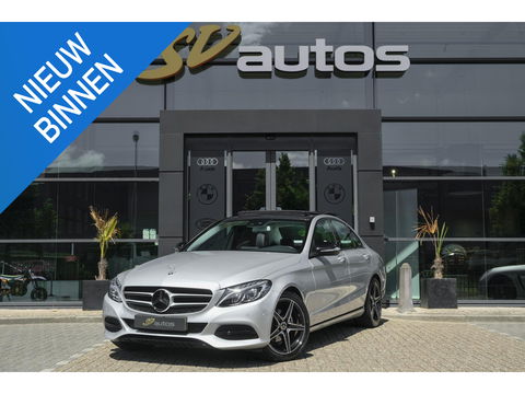 Mercedes-Benz C-Klasse C180 156pk Ambition Panoramadak 1/2 Leder Navigatie Stoelverwarming Led intelligent NLauto NAP 17" LMV