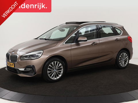BMW 2 Serie Active Tourer 218i High Executive | Panoramadak | Head-up | Leder | Stoelverwarming | Cruise control | Camera | Climate control | LMV 17 inch