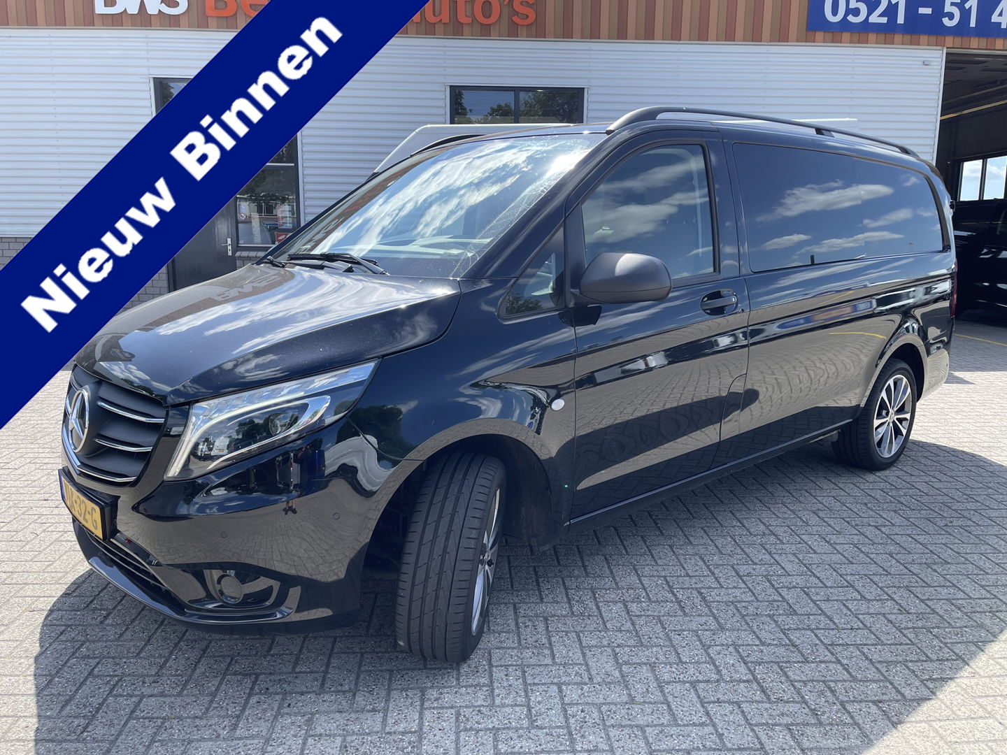 Mercedes-Benz Vito 116 CDI automaat Lang L2H1 / DC 5 persoons / vaste prijs rijklaar € 30.950 ex btw / lease vanaf € / bruin leer ! / airco / cruise / achterdeuren / trekhaak 2500 kg