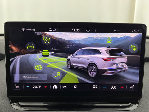 Škoda Enyaq iV 80 (INCL.BTW) *DIGI-COCKPIT | FULL-LED | 1/2LEATHER | BLINDSPOT | CAMERA | NAVI-FULLMAP | DAB+ | KEYLESS | 19''ALU*